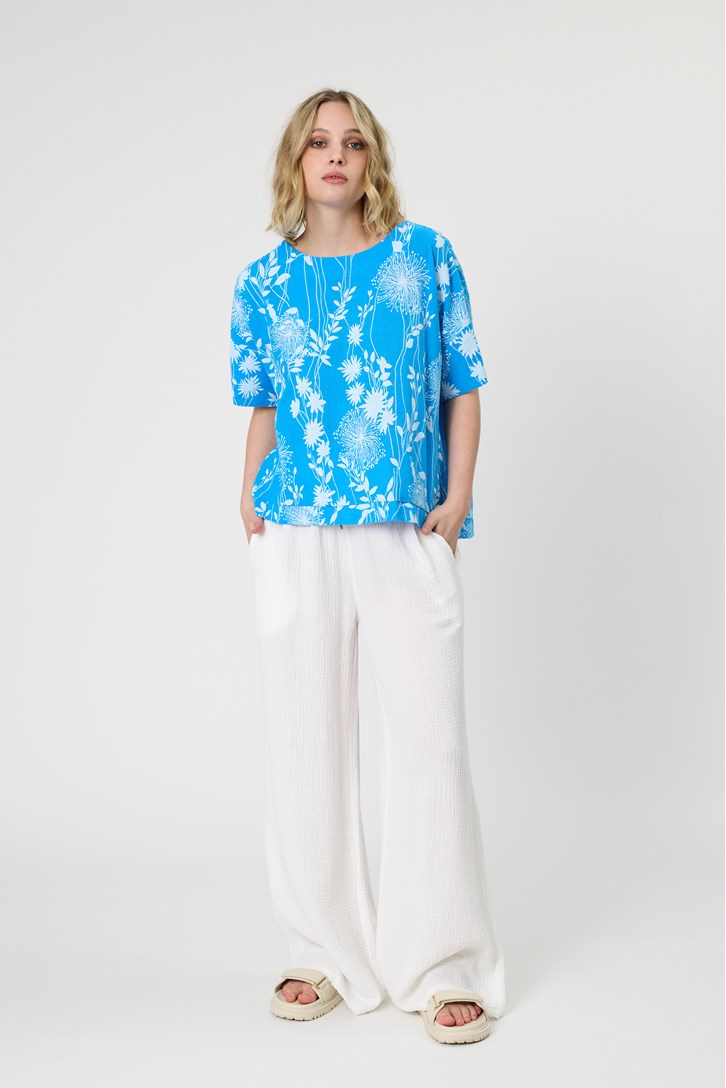 LINEN PRINT SOPHIE TOP