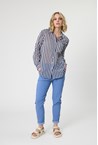 MIGLIA STRIPE SHIRT - navy