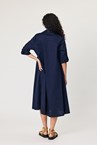 RHONDA SHIRT DRESS - navy