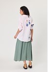 CERATA LINEN SKIRT - olive