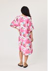 VISCOSE FLOWER DRESS - rose
