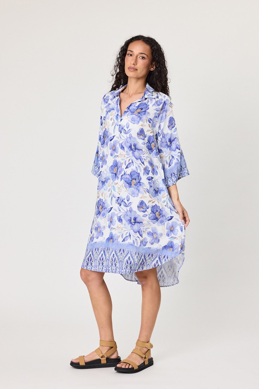 VISCOSE BORDER DRESS