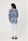COTTON SPLASH SHIRT - navy