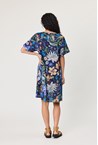 SAVONA PRINT DRESS - blue