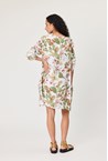 SAVONA PRINT DRESS - white