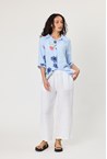 LINEN PISA PANT - white