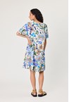 DIGITAL PRINT PKT DRESS - blue