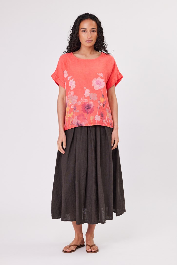 LINEN BELT SKIRT