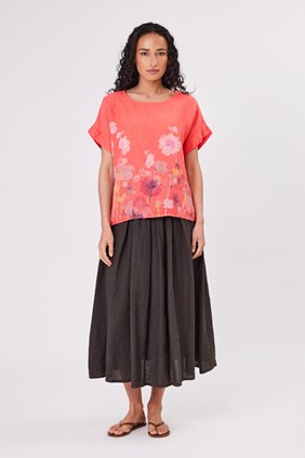 LINEN BELT SKIRT