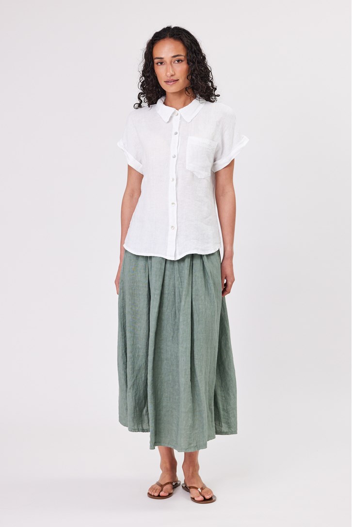 LINEN BELT SKIRT