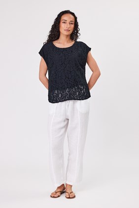 COTTON LACE TOP