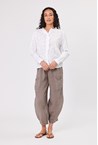 COTTON LACE SHIRT - white