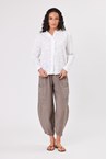 COTTON LACE SHIRT - white