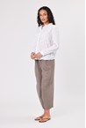 COTTON LACE SHIRT - white
