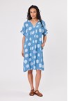 SPOT DRESS - blue