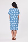 SPOT DRESS - blue