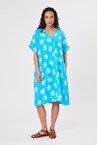 SPOT DRESS - turq