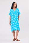 SPOT DRESS - turq