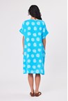 SPOT DRESS - turq