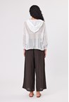 MESH HOOD JACKET - white