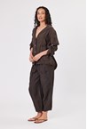 LINEN JACKET - choc