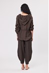 LINEN JACKET - choc