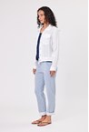 LINEN JACKET - white