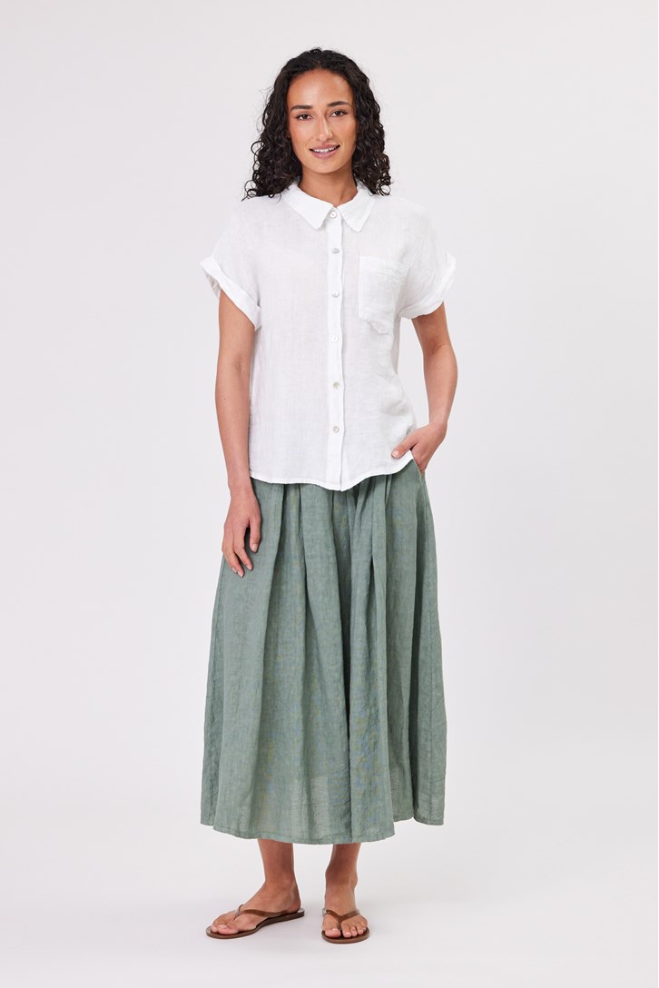 LINEN POCKET SHIRT