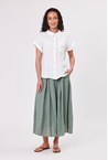 LINEN POCKET SHIRT - white