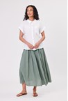 LINEN POCKET SHIRT - white