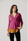 BANFF CASMERE SWEATER - magenta
