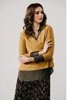 BANFF CASMERE SWEATER - mustard