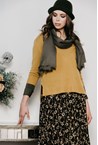 BANFF CASMERE SWEATER - mustard