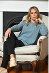 ALPINE CASHMERE SWEATER - denim
