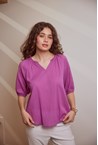 CONTOUR BLOUSE - orchid