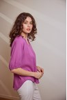 CONTOUR BLOUSE - orchid