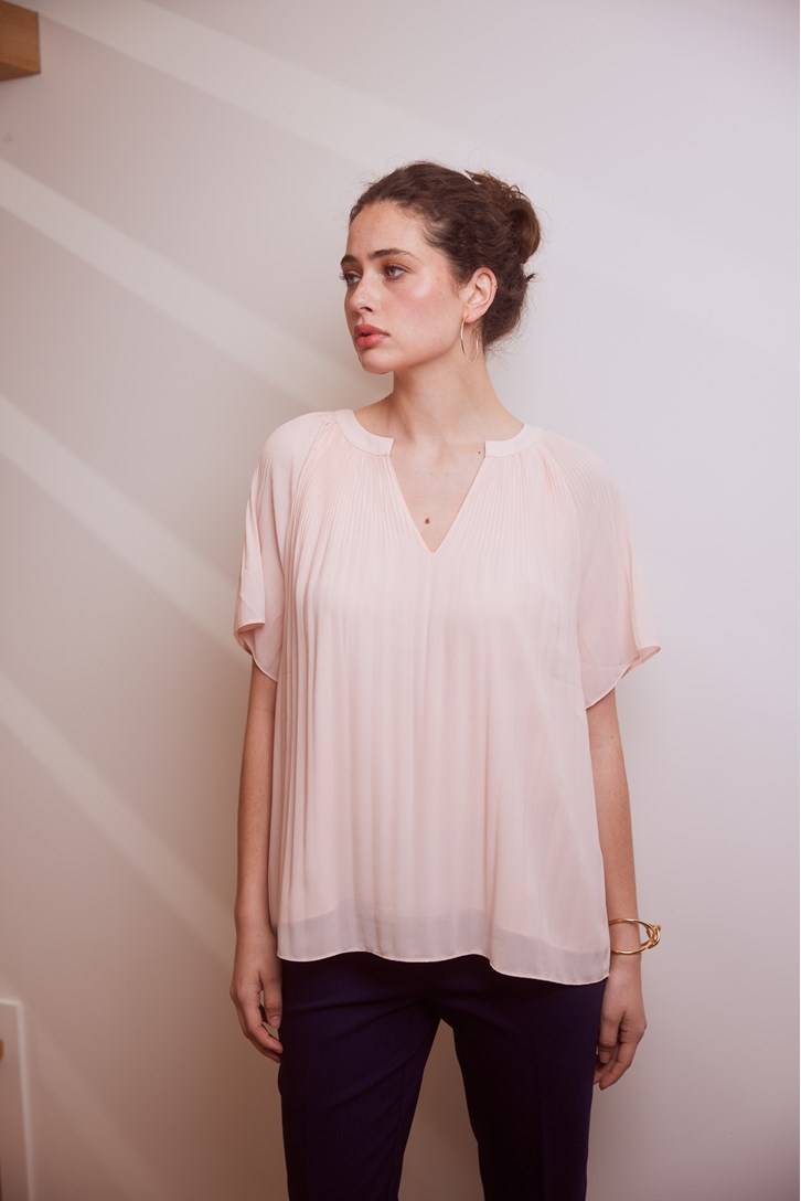 CRYSTAL PLEAT TOP