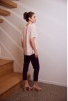 CRYSTAL PLEAT TOP - blush