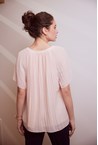 CRYSTAL PLEAT TOP - blush