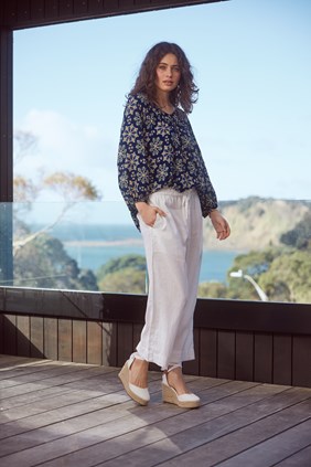 CREW WIDE LEG PANT