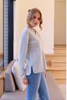 MELODY POLO KNIT - sky