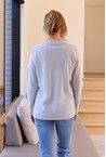 MELODY POLO KNIT - sky