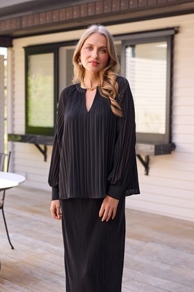 LANTERN PLEAT TOP