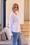 DIAMOND KNIT SWEATER - white
