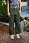 STRETCH LINEN PANT - stone