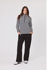 SIDELINE PINTUCK PANT - black