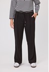 SIDELINE PINTUCK PANT - black