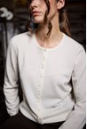 AVA CASHMERE CARDI - cloud