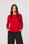 HOLLIE MERINO KNIT - red