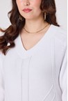 ARROW COTTON KNIT - white